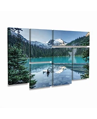 Pierre Leclerc Natural Beautiful British Columbia Multi Panel Art Set 6 Piece - 49" x 19"