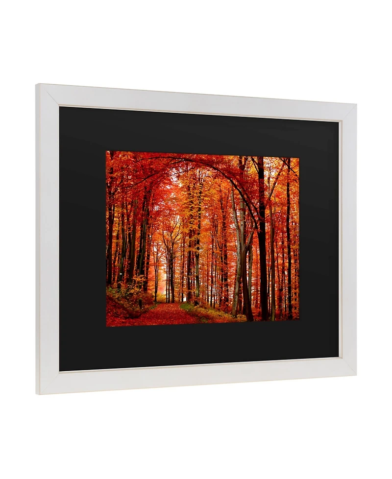 Philippe Sainte-Laudy The Red Way Matted Framed Art - 20" x 25"