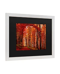 Philippe Sainte-Laudy The Red Way Matted Framed Art - 20" x 25"