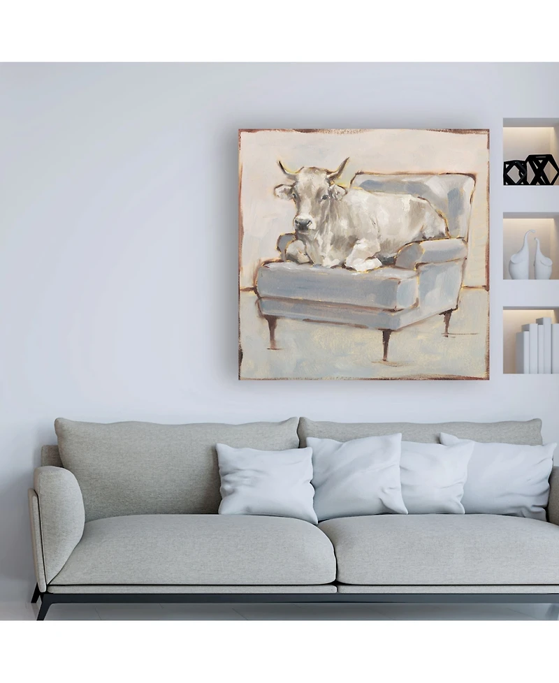 Ethan Harper Moo-ving in Iii Canvas Art - 15.5" x 21"