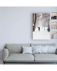 Stefano Cors Winter Rose Canvas Art - 15.5" x 21"