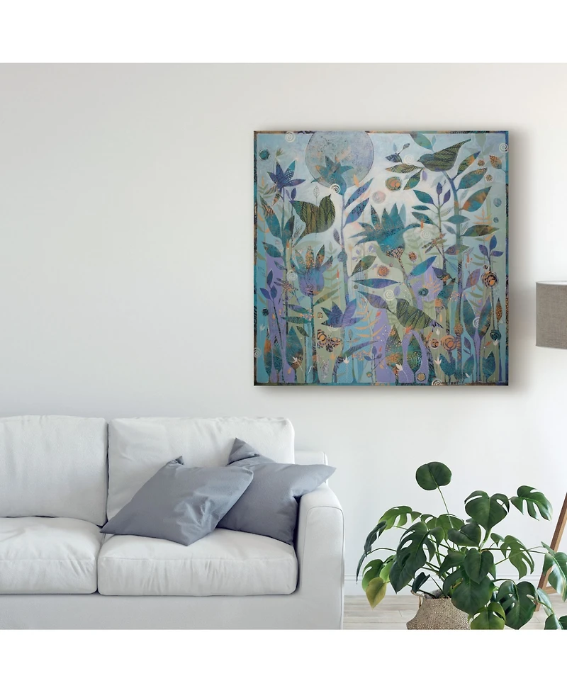 Sue Davis Moon Garden Canvas Art - 15" x 20"