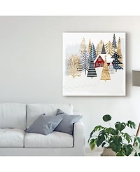 Victoria Borges Christmas Chalet I Canvas Art - 20" x 25"