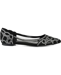 Journee Collection Women's Batavia Embellished Flats