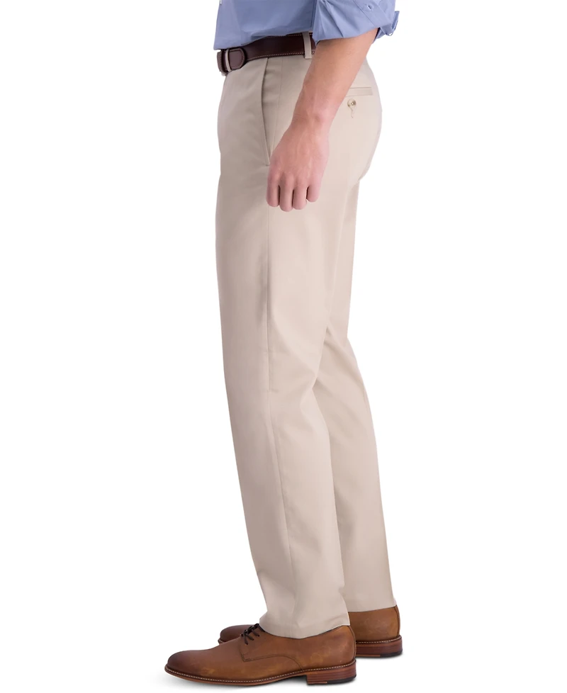 Haggar Men's Iron Free Premium Khaki Straight-Fit Flat-Front Pant