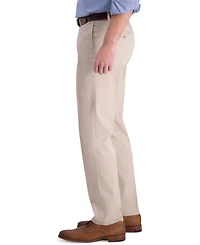 Haggar Men's Iron Free Premium Khaki Straight-Fit Flat-Front Pant