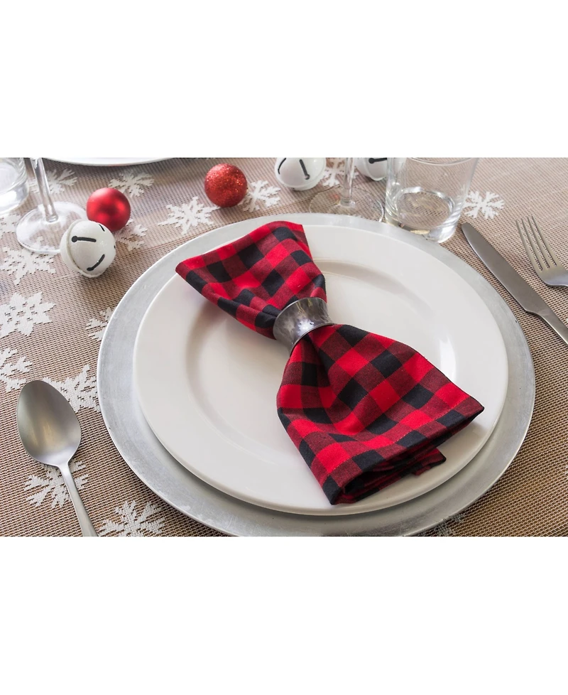Design Imports Logger Check Napkin, Set of 6