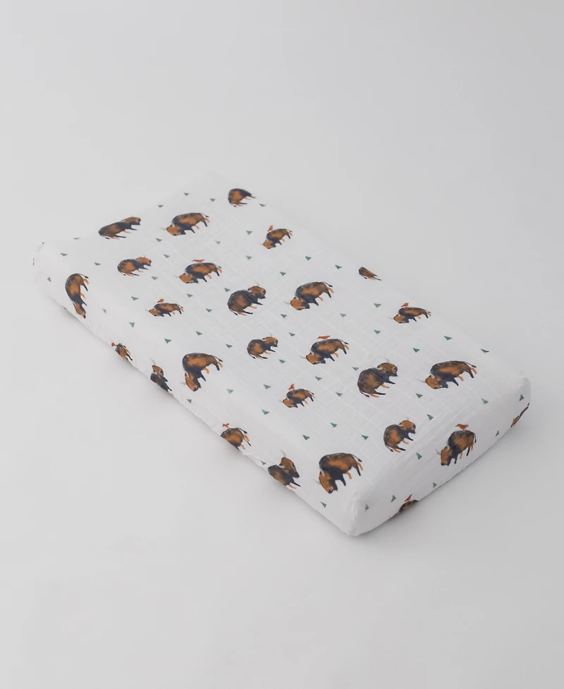Little Unicorn Baby Boys or Girls Printed Muslin Crib Sheet