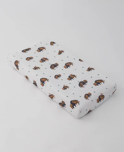 Little Unicorn Baby Boys or Girls Printed Muslin Crib Sheet