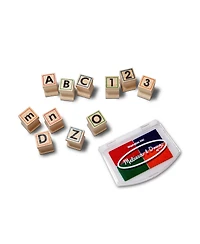 Melissa and Doug Wooden Abc Activity Stamp Set