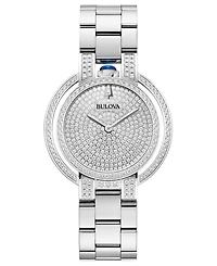 Bulova Women's Rubaiyat Diamond (2 1/4 ct. t.w.) Stainless Steel Bracelet Watch 35mm