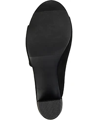 Journee Collection Women's Allea Block Heel Dress Sandals
