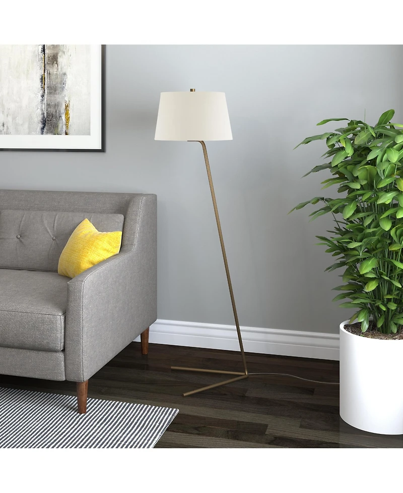 Hudson & Canal Markos Floor Lamp In Brass