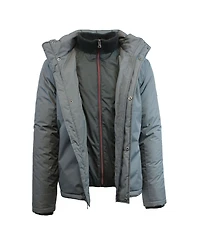 Spire By Galaxy Men's Heavyweight Presidential Tech Jacket with Detachable Hood