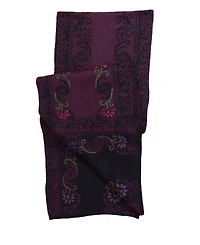 Simply Natural Women's Embroidered Alpaca-Wool Anastasia Scarf