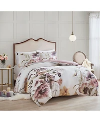 Madison Park Cassandra Cotton 3-Pc. Duvet Cover Set, Full/Queen