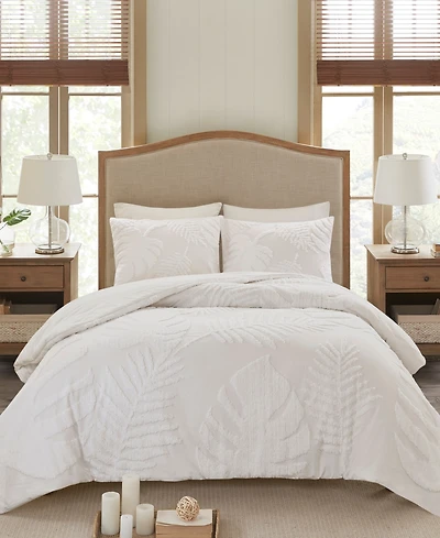 Madison Park Bahari Palm Tufted 3-Pc. Comforter Set, Full/Queen
