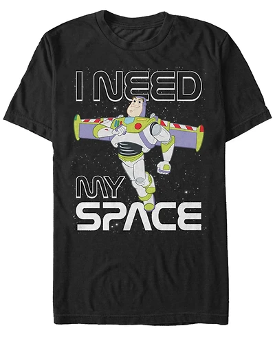 Disney Pixar Men's Toy Story Buzz Need Space Short Sleeve T-Shirt