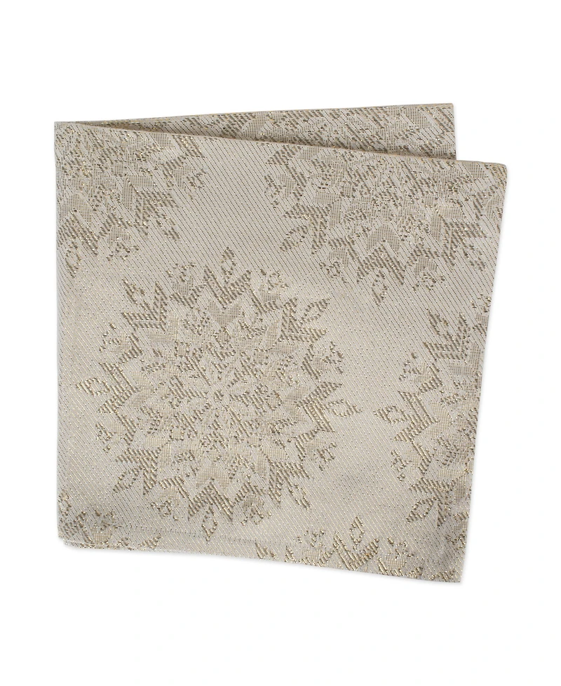 Design Imports Winter Sparkle Jacquard Napkin Set