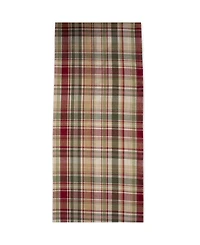 Design Imports Give Thanks Plaid Table Runner