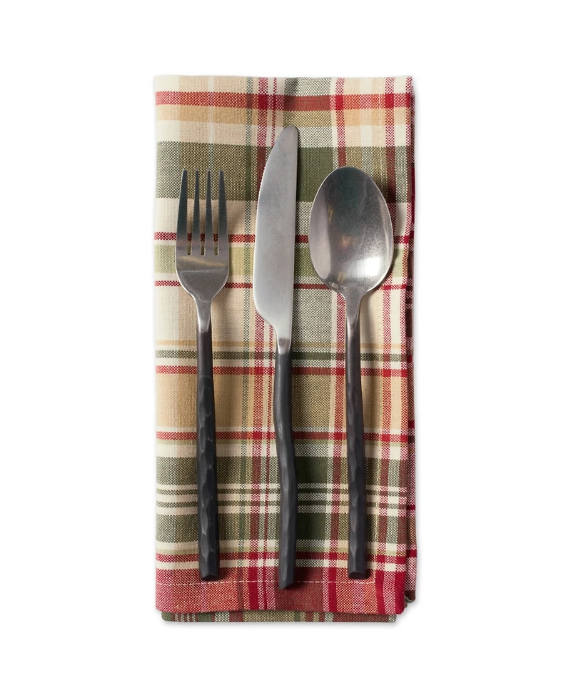 Design Imports Give Thanks Plaid Napkin, Set of 6