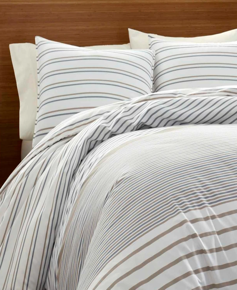 Eddie Bauer Cooper Stripe Duvet Cover Set