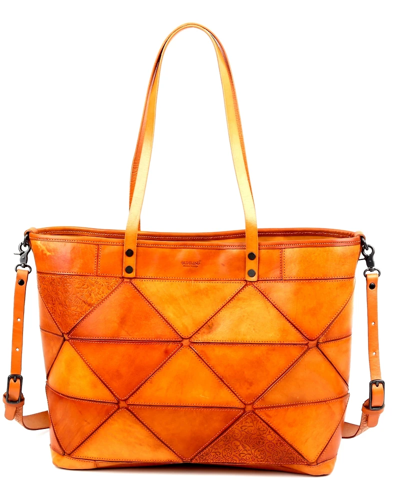Old Trend Women's Genuine Leather Prism Tote Bag