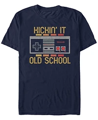 Nintendo Men's Classic Nes Kickin It Old School Controller T-Shirt