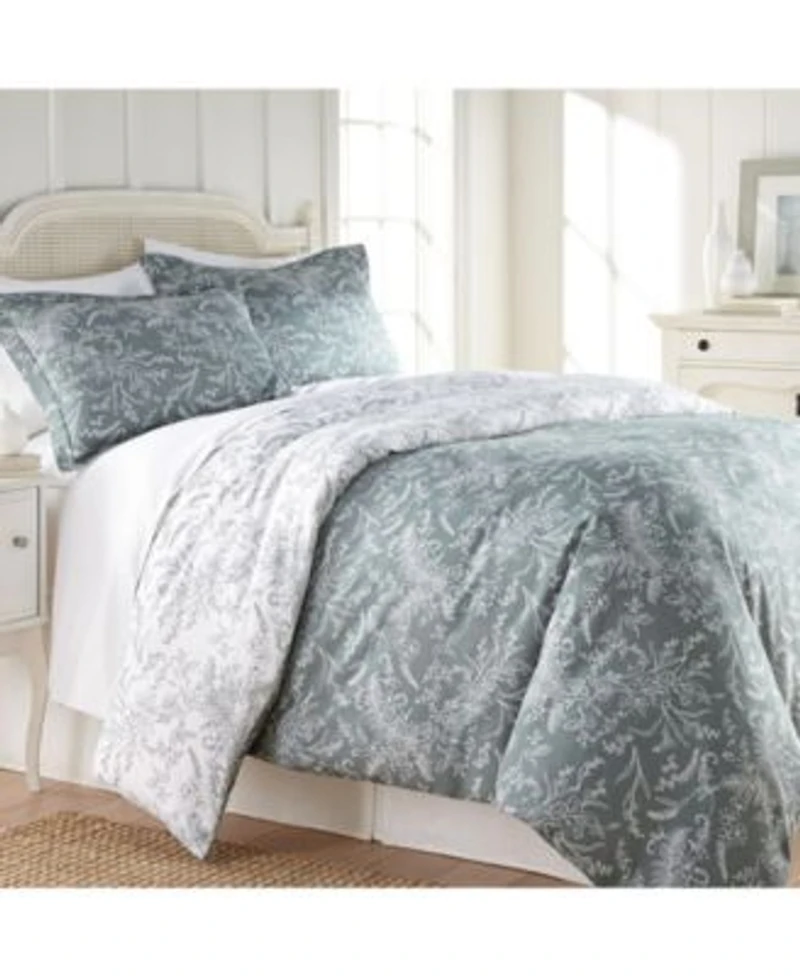 Southshore Fine Linens Winter Brush Reversible Floral Duvet Cover Sets