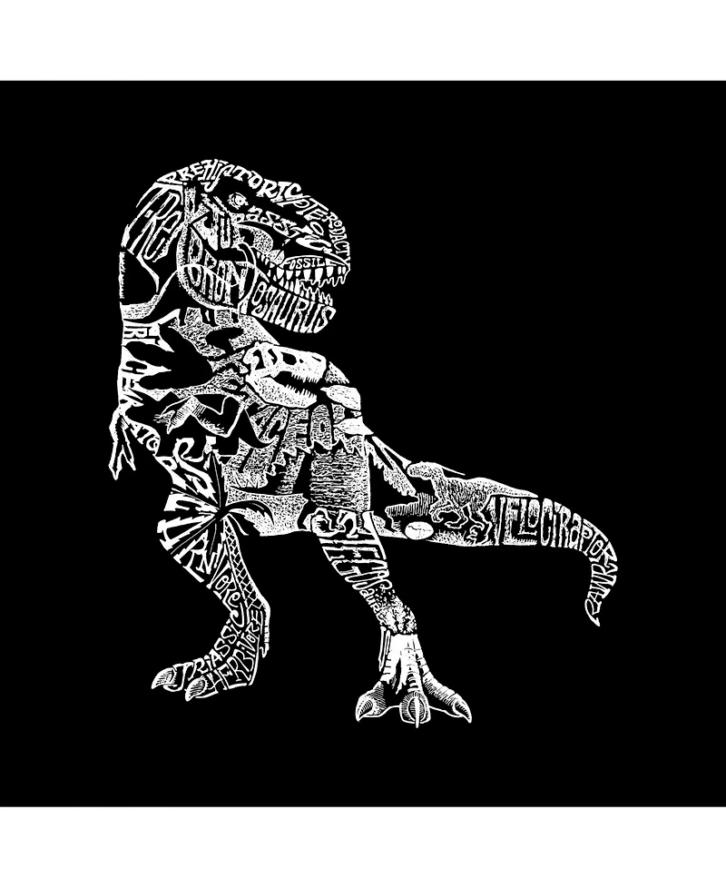 La Pop Art Men's Word Hoodie - Dinosaur