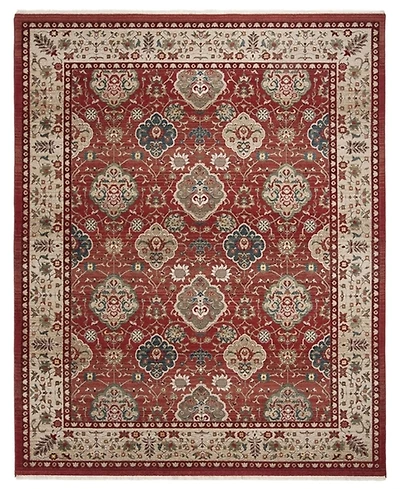 Lauren Ralph Lauren Ariel LRL1255C Red and Beige 8' X 10' Area Rug