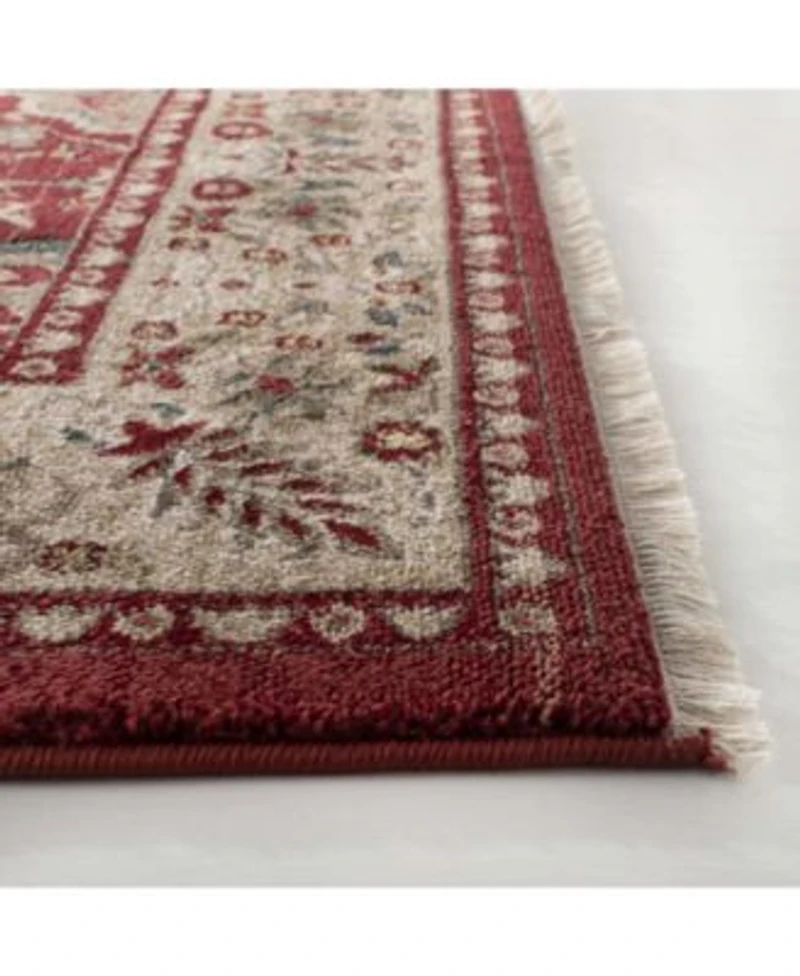 Lauren Ralph Lauren Ariel Lrl1255c Red Beige Area Rug