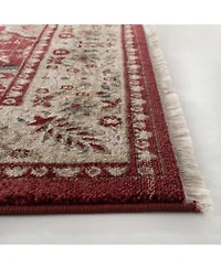 Lauren Ralph Lauren Ariel Lrl1255c Red Beige Area Rug