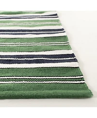 Lauren Ralph Lauren Leopold Stripe LRL2462K Green 4' X 6' Outdoor Area Rug