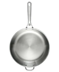 Le Creuset Stainless Steel 12.5" Deep Fry Pan with Helper Handle