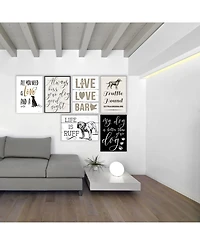 Stupell Industries Life is Ruff Vintage-Inspired Bulldog Wall Plaque Art, 12.5" x 18.5"