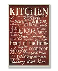 Stupell Industries Home Decor Collection Words In The Kitchen Off Red Wall Art Collection