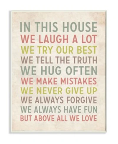 Stupell Industries Home Decor In This House We Inspirational Art Wall Collection