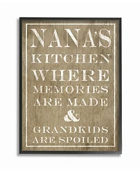 Stupell Industries Nanas Kitchen and Spoiled Grandkids Light Framed Giclee Art, 11" x 14"
