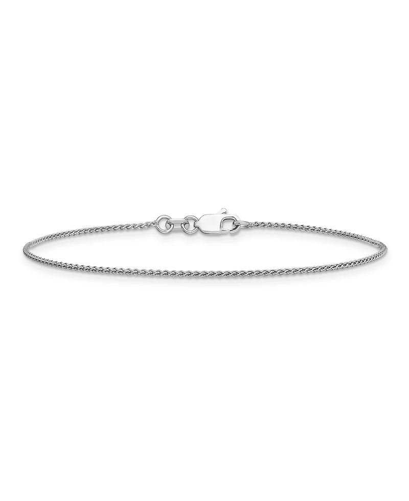 Spiga Anklet Chain in 14k White Gold
