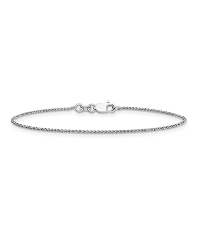 Spiga Anklet Chain in 14k White Gold
