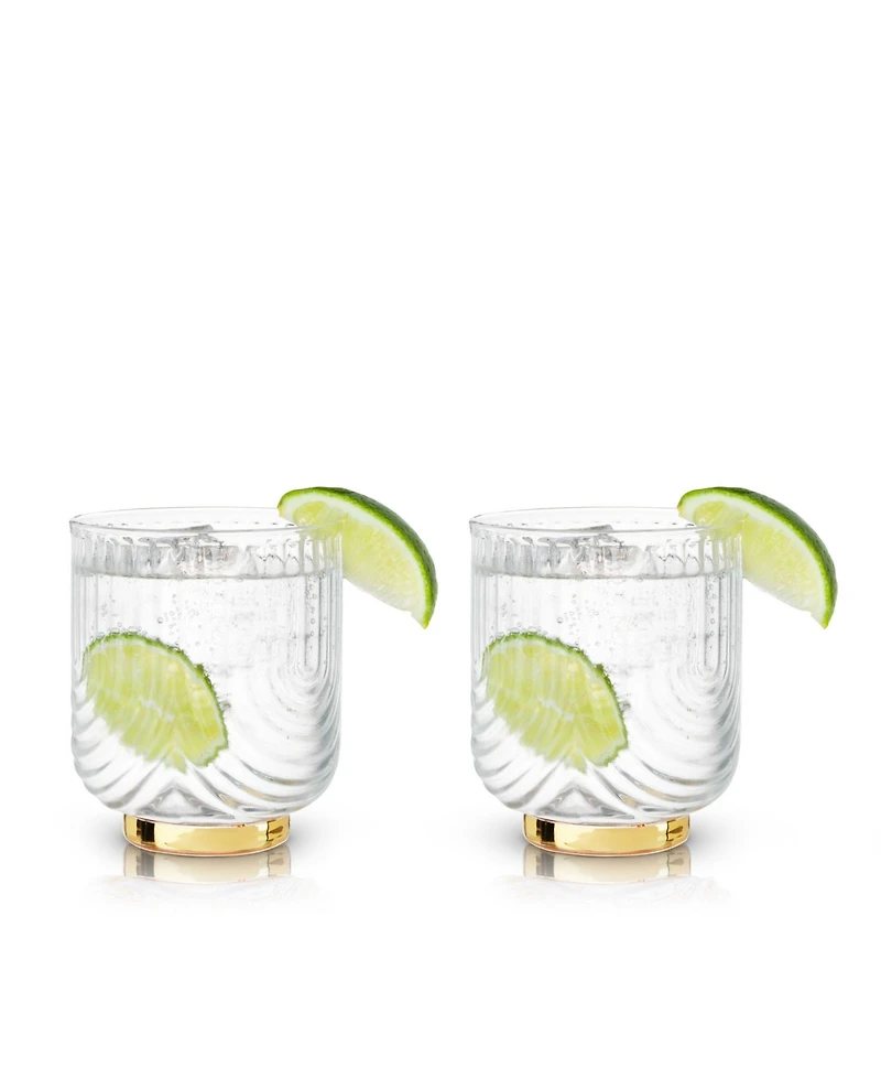 Viski Gatsby Tumblers, Set of 2, 12 Oz