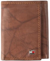 Tommy Hilfiger Mens Leather Trifold Wallet Collection