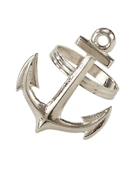 Saro Lifestyle Anchor Design Napkin Ring, Set of 4