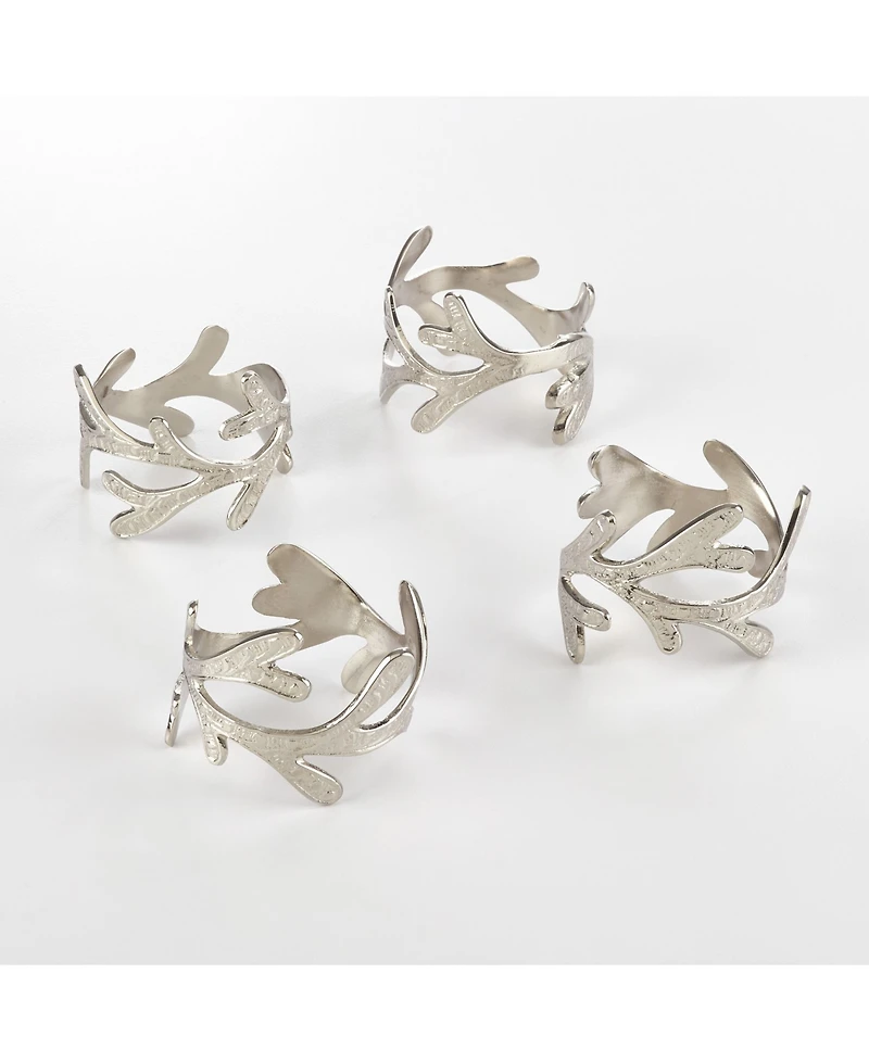 Saro Lifestyle Vine Design Napkin Ring Vine Napkin Ring, Set of 4