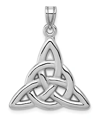 Trinity Pendant in 14k White Gold