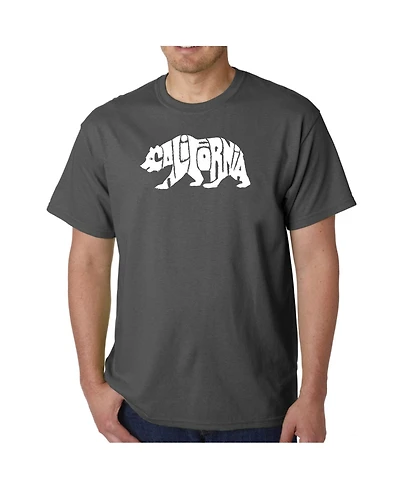 La Pop Art Men's Word T-Shirt - California Bear