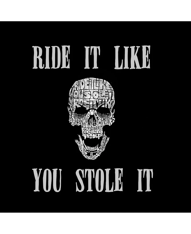 La Pop Art Men's Word T-Shirt - Ride It Like You Stole