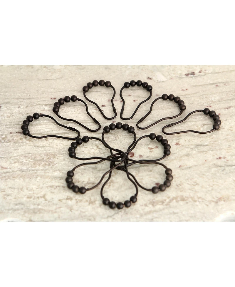 Kingston Brass Roller Ball Shower Curtain Rings 12Pcs/Set