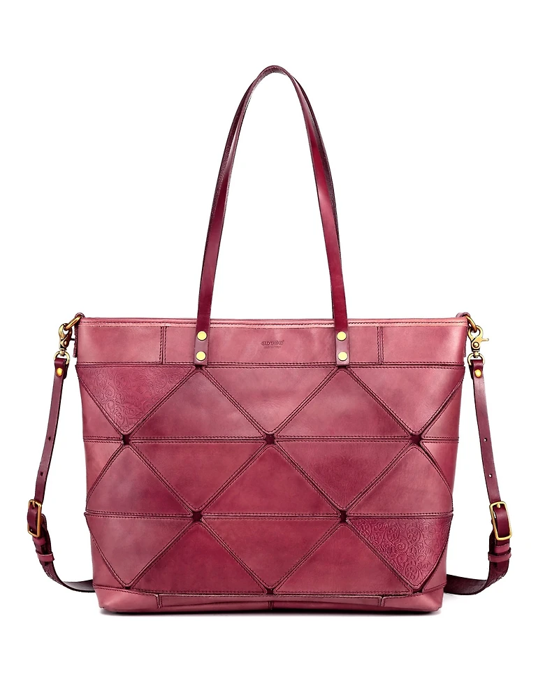 Old Trend Women's Genuine Leather Prism Tote Bag